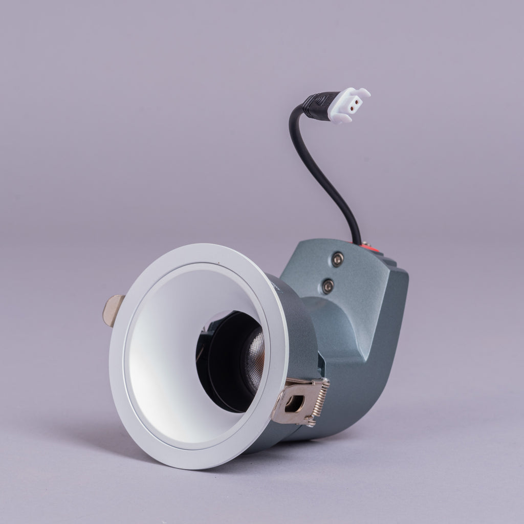 White Teak Pandora 8W LED COB Recessed Downlight 4000K