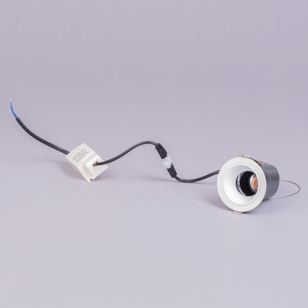 White Teak Pandora 8W LED COB Recessed Downlight 4000K