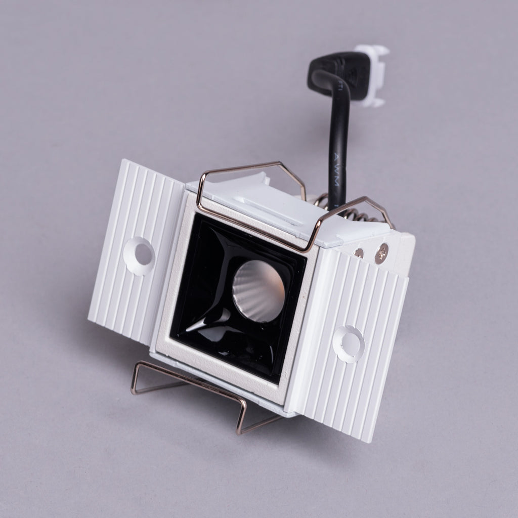White Teak Pollux 10W LED COB Recessed Downlight Warm White