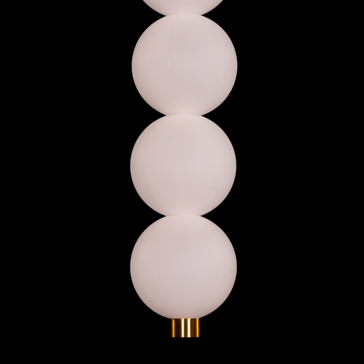 White Teak Be The Story Gold Built-In LED Pendant Light