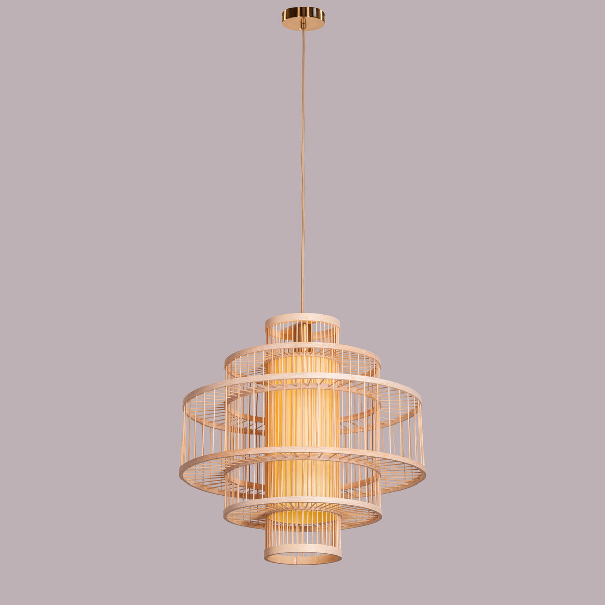 White Teak Goodbye Hurts Wooden Pendant Light
