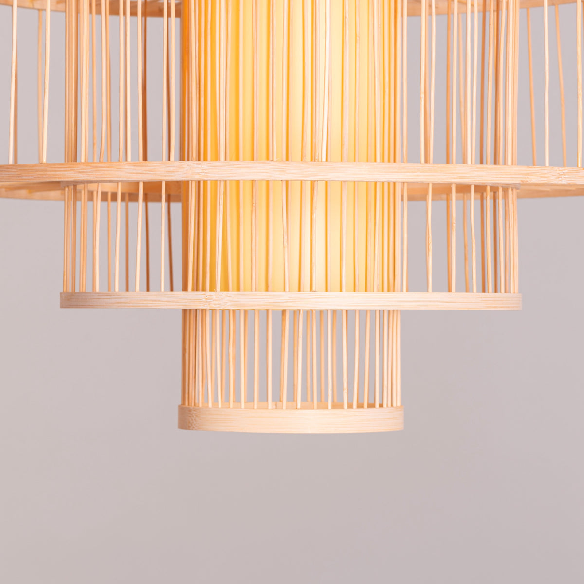 White Teak Goodbye Hurts Wooden Pendant Light