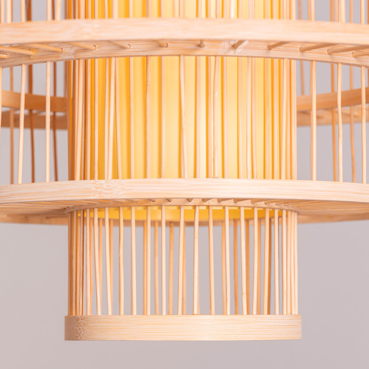 White Teak Goodbye Hurts Wooden Pendant Light
