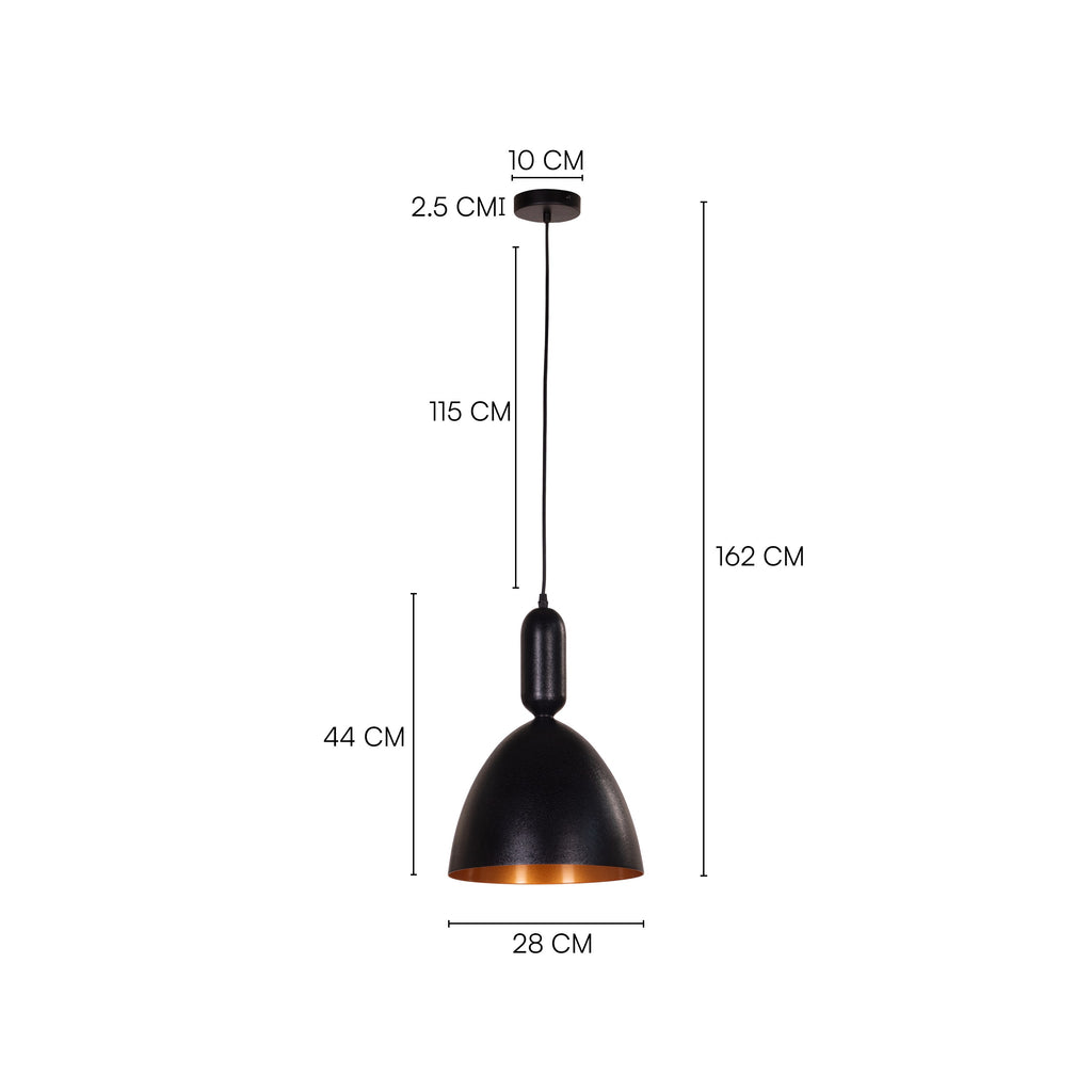 White Teak Want To Speak Black Pendant Light