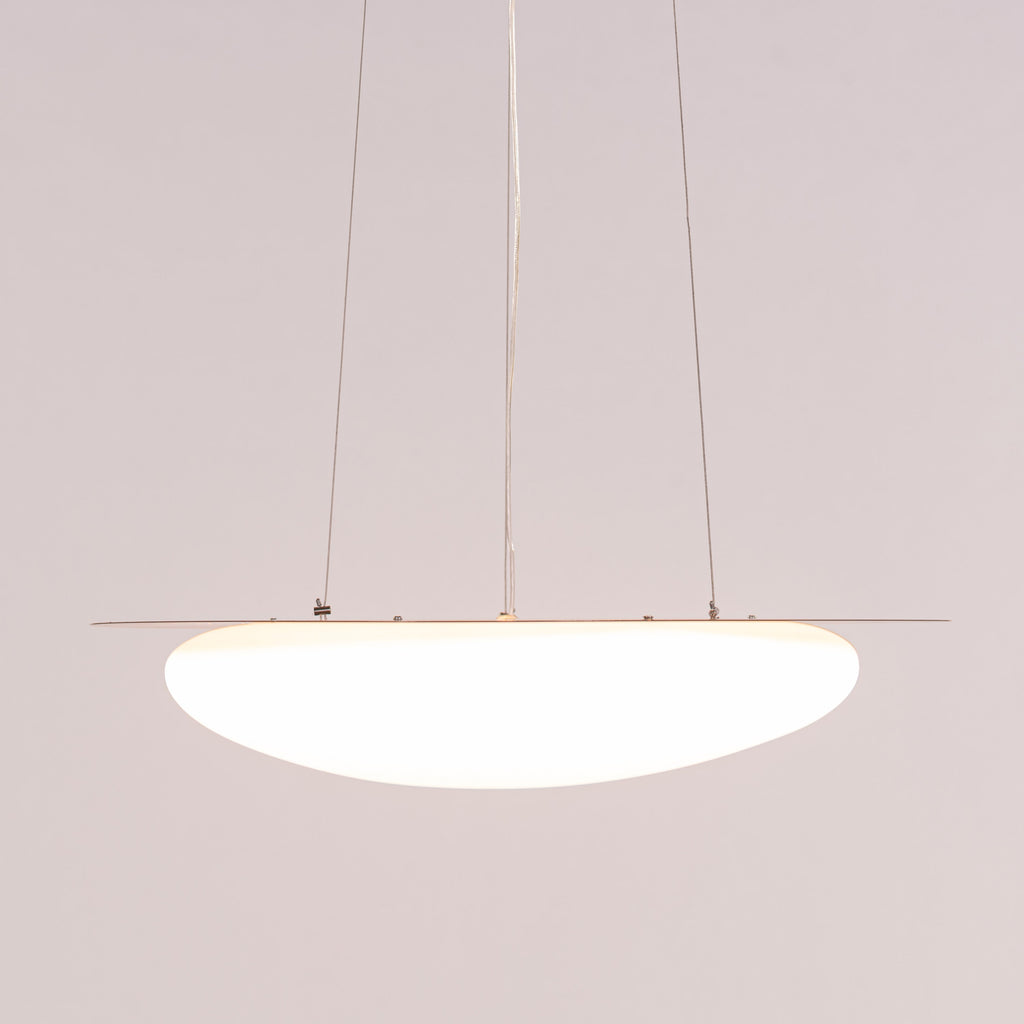 White Teak Pavlova Built-In LED Acrylic Pendant Light