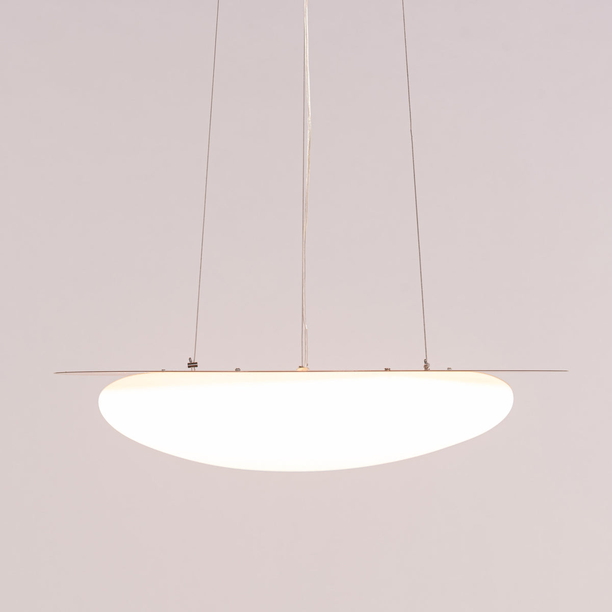 White Teak Pavlova Built-In LED Acrylic Pendant Light