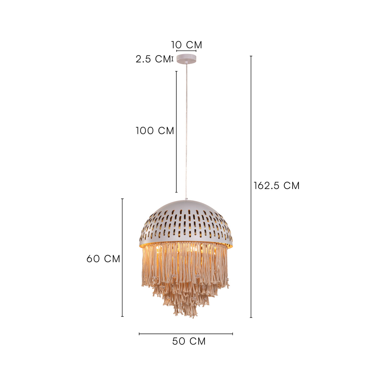White Teak Desert Ritual White Gold Acrylic Crystal Pendant Light