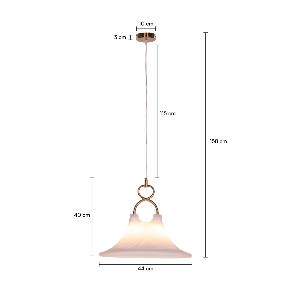 White Teak So This Is Love Acrylic Pendant Light