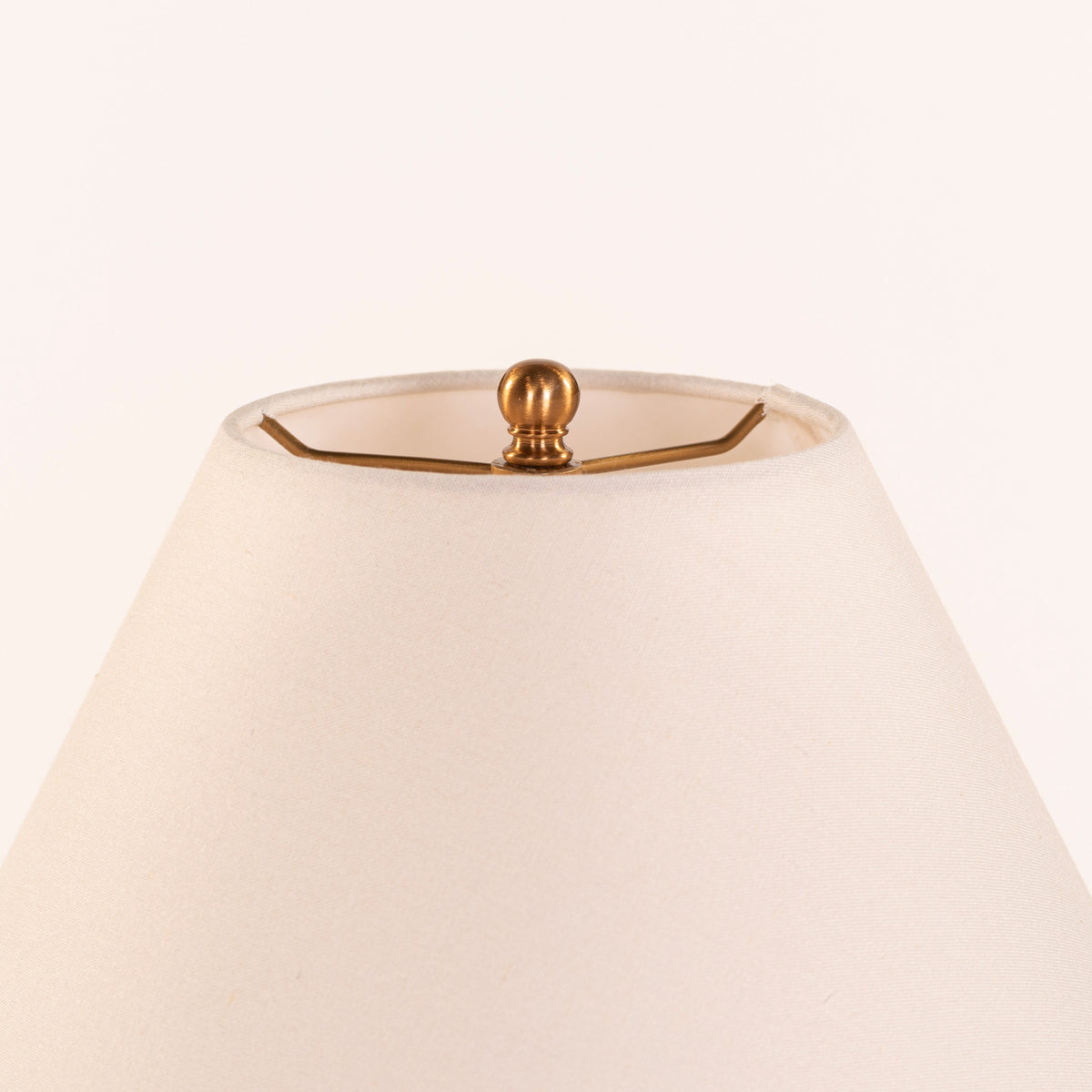 White Teak Elowen Marble Table Lamp Gold and White