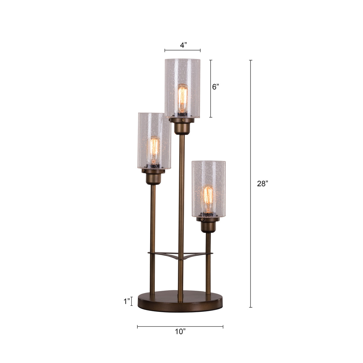 White Teak Old World Charm Table Lamp Bronze Gold