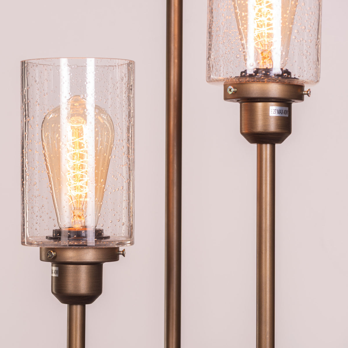 White Teak Old World Charm Table Lamp Bronze Gold