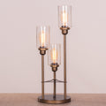 White Teak Old World Charm Table Lamp Bronze Gold